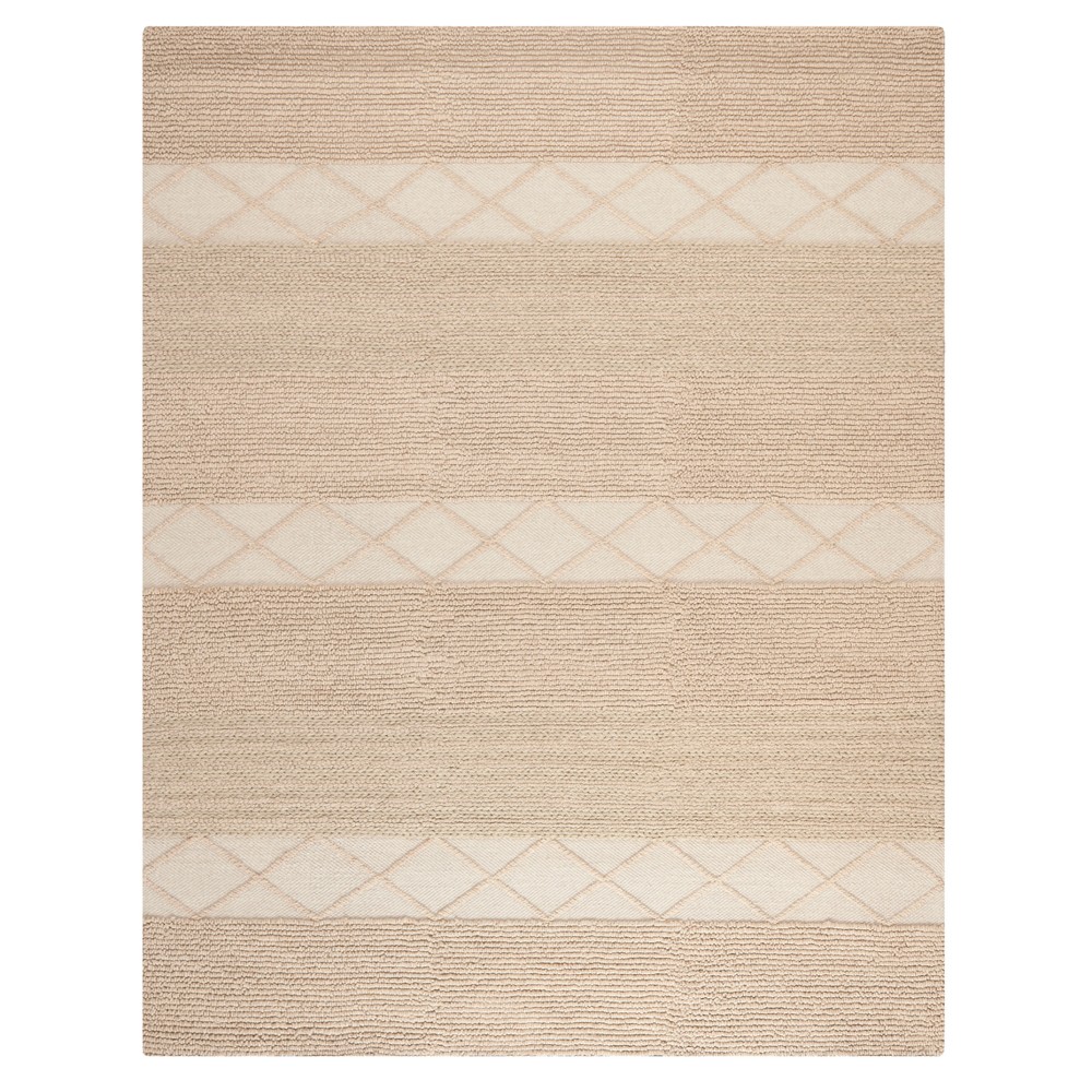 Beige Geometric Woven Area Rug 9'x12' - Safavieh