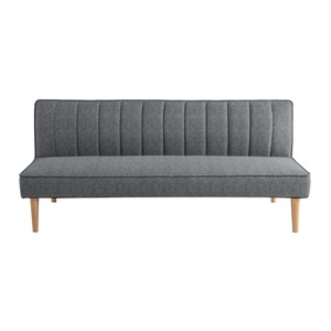 Serta Santiago Convertible Sofa Woven Gray - 1 of 4
