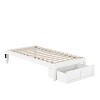 Queen Size Bed Frame - Traditional Bedroom Furniture with Open Footboard & Charger - 3 of 3