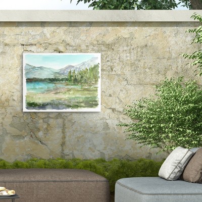 Plein Air Reservoir I Outdoor Landscape Canvas Print