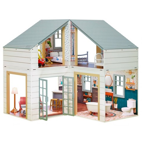 Wooden doll best sale house target