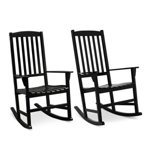 Alston 2pk Wood Porch Rocking Chairs - Cambridge Casual
 - 1 of 4