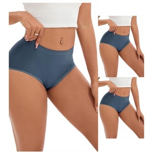 INSPIRE CHIC 3 Packs Women's Tummy Control High-Waisted Briefs Butt Lifter Full-Coverage Underwear - 1 of 4