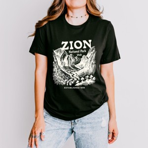 Simply Sage Market Zion National Park Established 1919 Short Sleeve Tee - 1 of 4