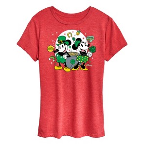 Women's - Disney - Mickey And Minnie Pot Of Gold Short Sleeve Graphic T-Shirt - 1 of 4