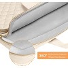 Laptop Sleeve 13 - 13.3 Inch 360 Protective ,Quilted Bag with 2 Pockets,Handle & Belt for MacBook Air/Pro 13/Pro 14,HP,Dell,ASUS,Lenovo - 3 of 4