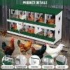 Metal Chicken Nesting Boxes, Nesting Boxes with Metal Legs, Chicken Laying Box with Roll Out Egg Collection with Vented Holes - 4 of 4