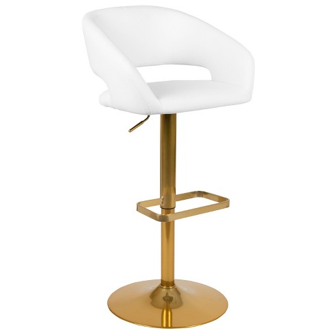 White vinyl clearance bar stools