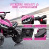 12V Ride On ATV for Kids Electric Four Wheeler for Toddlers Ages 3-8, Battery Powered Quad with Remote Control, LED Lights, Music, High/Low Speed, USB - 2 of 4
