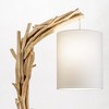 Vandue Offset Driftwood Nautical Wooden Floor Lamp - 4 of 4