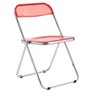 Transparent Folding Chair Chair Pc Plastic Living Room Seat - 4 of 4