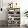 TiramisuBest Modern Minimalist MDF Shoe Cabinet Sliding Door Space Saving Entrance Hallway Storage - 3 of 4