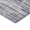 Purple Ivory And Lavender Abstract Washable Indoor Outdoor Area Rug - 4 of 4