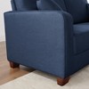 VANOMi 79.1'' Upholstered Sofa with 2 Pillows and Wooden Legs - 4 of 4