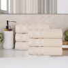 Cotton Medium Weight Hand Towel Set of 6 by Blue Nile Mills - 2 of 4
