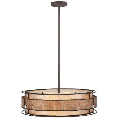 22" Renaissance Copper Indoor/Outdoor Drum Pendant Light