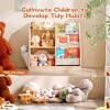 MAYEERTY 3 Tier Kids Wooden Bookshelf Extra Pocket Toy Storage for Kids Room - 3 of 4