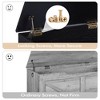 Rattan Storage Bench with Flip Top Lid Dual Safety Hinges, Reinforced Design for Entryway, Living Room - 4 of 4
