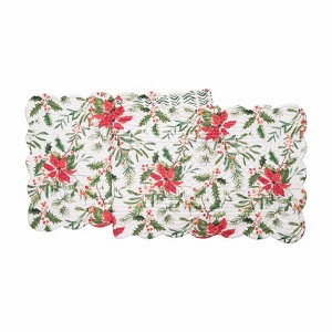 C&F Home Silvia Poinsettia Table Runner - 1 of 4