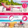 Tangkula Outdoor Folding Chaise 5-Position Lounge Chair w/ Face Hole & Adjustable Footrest - 4 of 4