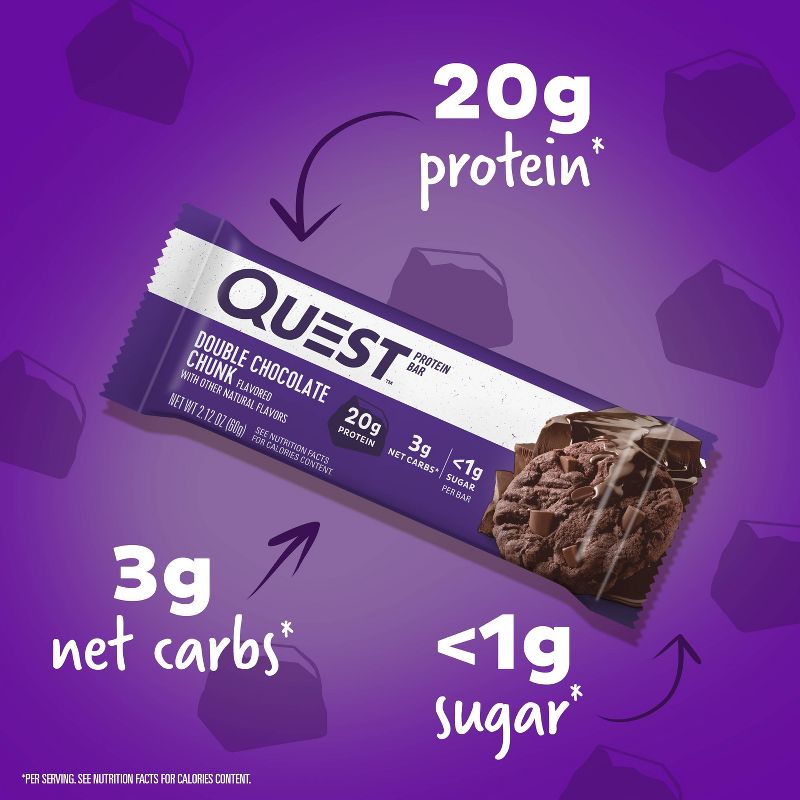 Quest Nutrition Protein Bar - Double Chocolate Chunk - 12ct, 6 of 12