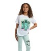 Minecraft Creepers Girl's Short-Sleeve Tee and Leggings 2-Piece Set - 2 of 4