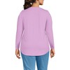 Lands' End Women's Plus Size Long Sleeve Power Performance Scoop Neck Curved Hem Tunic Tee - 2 of 4