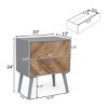 Accent Cabinet Mid-Century Modern with Storage Drawers for Living Room or Bedroom 20in -3irtyhousy - 4 of 4