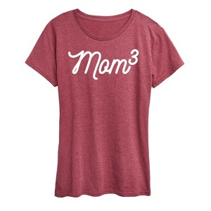 Women's - Instant Message - Mom to the 3rd Power Short Sleeve Graphic T-Shirt - 1 of 4