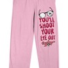A Christmas Story You'll Shoot Your Eye Out Women's Pink Sleep Pajama Pants - 2 of 4