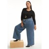 June + Vie by Roaman's Women's Plus Size Curvie-Fit High-Rise Jeans - 4 of 4