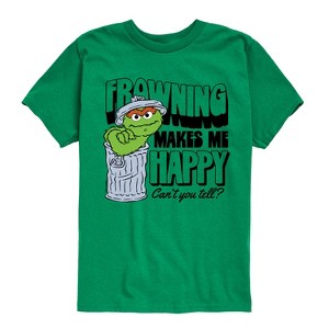 Boys' - Sesame Street - Frowning Makes Me Happy Short Sleeve Graphic T-Shirt - 1 of 4