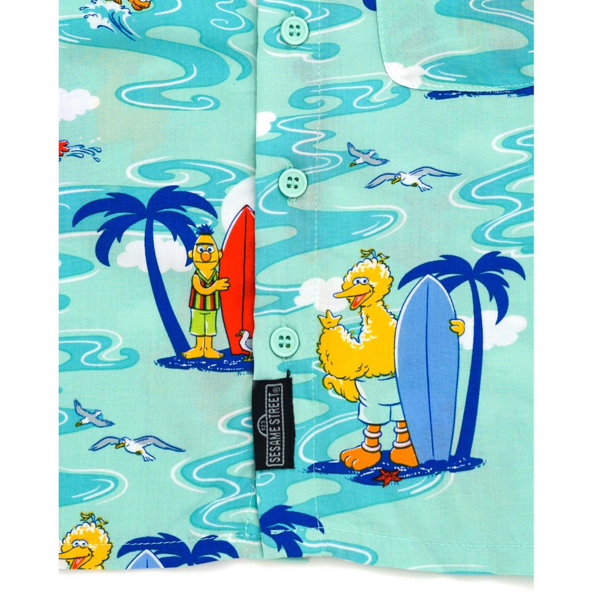 Sesame Street Matching Family Hawaiian Button Down Dress Shirt Toddler - thumbnail 5