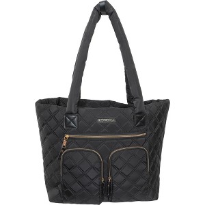 Joan & David Diamond Quilted Nylon Tote - 1 of 4