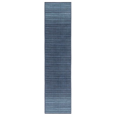 TOWN & COUNTRY BASICS Layne Modern Stripe Everwash Washable Area Rug with Non-Slip Backing
