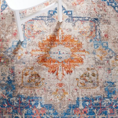 Blue Multi Vintage Persian Runner Rug 2' x 5'