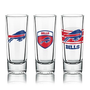 NFL Shot Glass, 6-Pack Set, with Multiple Designs - Buffalo Bills - 1 of 1