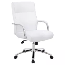 Modern Executive Conference Chair White - Boss Office Products