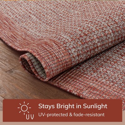 Coral Elegance Easy-Care Synthetic Rectangular Area Rug