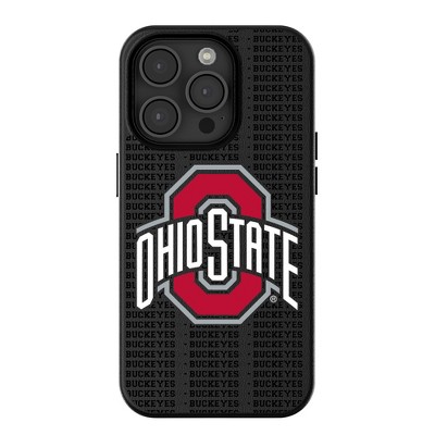 Keyscaper NCAA Text Backdrop MagSafe Compatible Cell Phone Case for iPhone 15