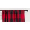 Saro Lifestyle Buffalo Plaid Design Cotton Curtain Single Panel - image 3 of 3