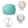 Flash Furniture Small Bean Bag Chair for Kids and Teens - 4 of 4