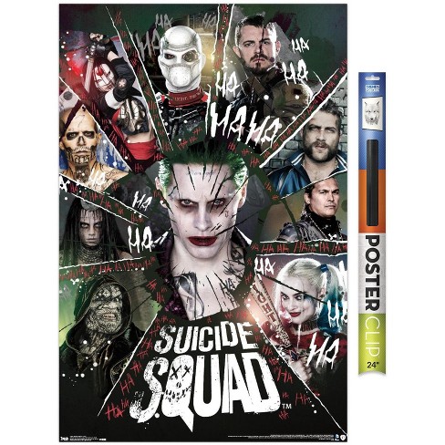 DC Comics Movie - Suicide Squad - Joker Wall Poster, 14.725 x 22.375,  Framed 