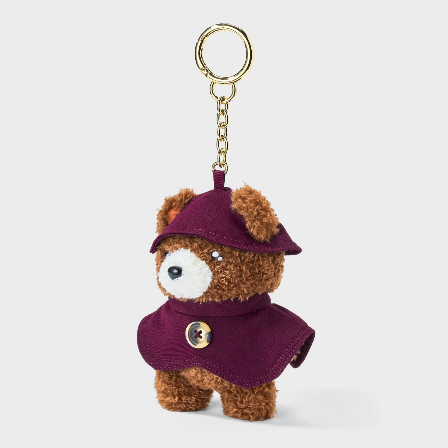Брелок A New Day Plush Dressed Bear Bag Charm, цвет: Коричневый — фото 1