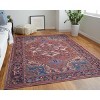 Rawlins Transitional Medallion Red/Tan/Blue Area Rug - 2 of 4