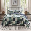 NicBex 3 Pcs Reversible Printed Bedding Set, Cabin Plaid Patchwork Bedding Comforter Sets Comforter Set with Standard Shams, Machine Washable - 4 of 4