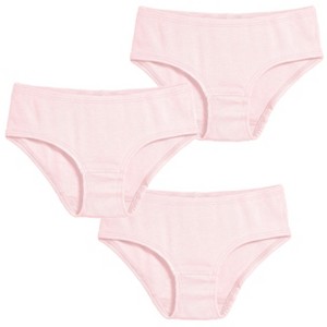 City Threads Girls Soft Cotton Brief 3-Pack - USA - Made - 1 of 4