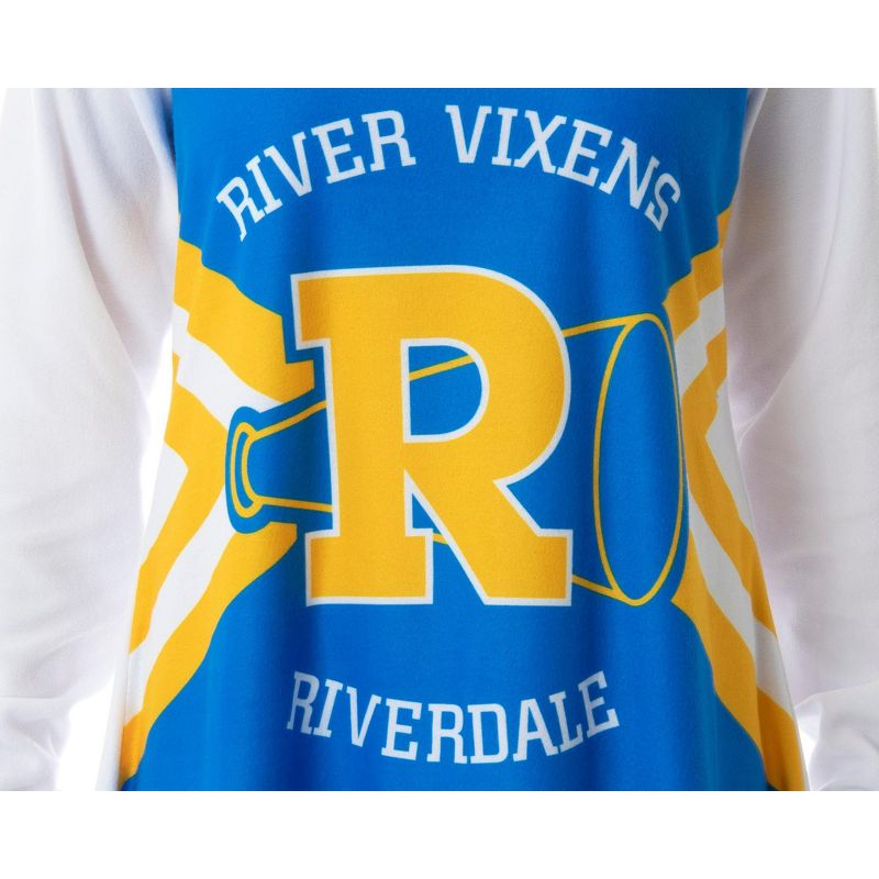 Riverdale Women's River Vixens Costume Raglan Sleep Shirt Pajama Nightgown, 2 of 6