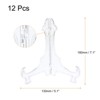 Unique Bargains Plastic Folding Clear Picture Frame Decorative Holder Stands 12 Pcs - 2 of 4