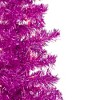 Northlight 6' Pre-Lit Pink Artificial Tinsel Christmas Tree, Clear Lights - 3 of 4